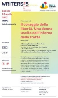 Presentazione di<br>Il coraggio della libertà. Una donna uscita dall’inferno della tratta